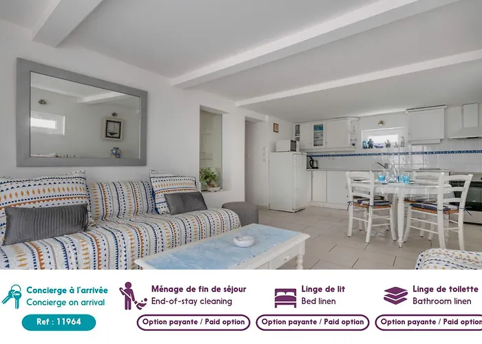 280m De La Plage, Pour 4 Apartman Saint-Michel-Chef-Chef